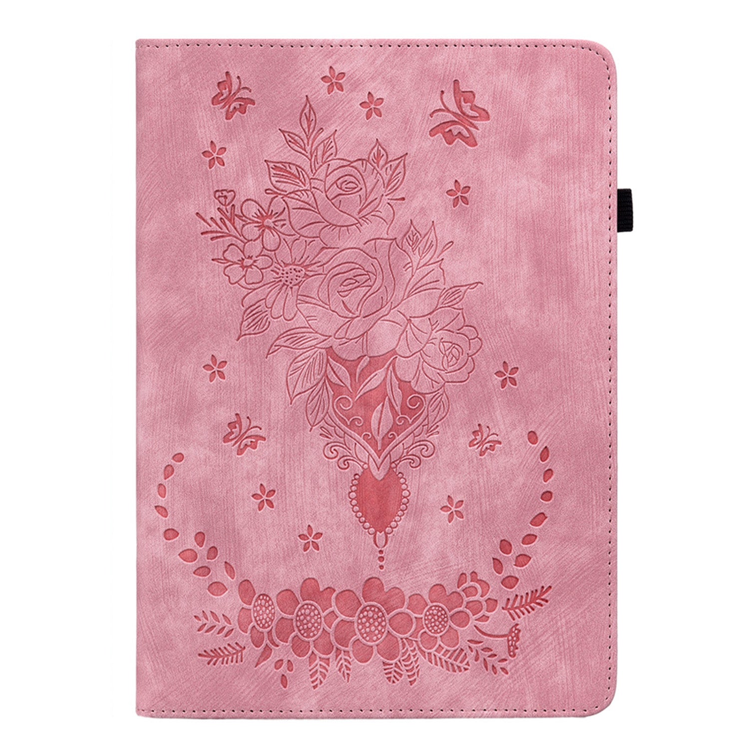 For Amazon Fire HD 10 (2023) Tablet Case Card Holder Butterfly Rose Imprinted PU Leather Cover For Amazon Fire HD 10 (2023) Tablet Case Card Holder Butterfly Rose Imprinted PU Leather Cover